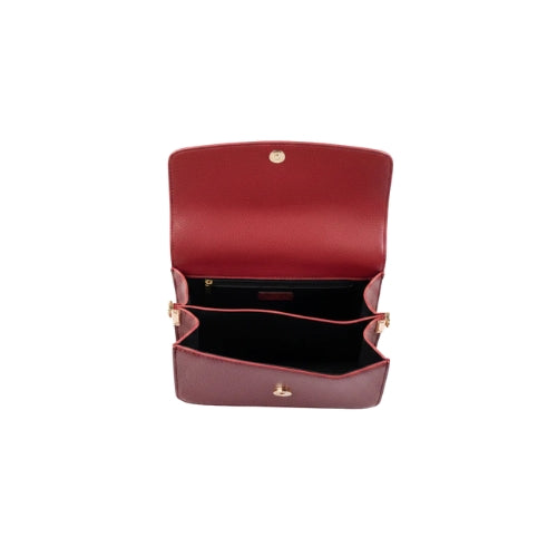 Zolvique Maroon Crossbody Bag with Buckle Strap for Women