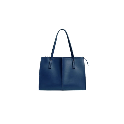 Zolvique Navy Blue Tote Bag with Crossbody Strap for Women